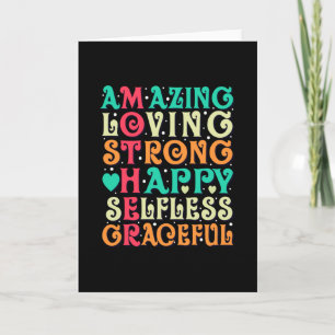 Tarjeta Increíble amor de madre cita inspiradora para mamá
