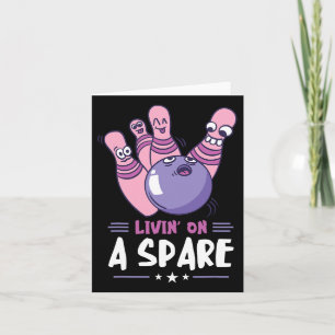 Tarjeta Increíble Bowler golpea boliche deportivo divertid