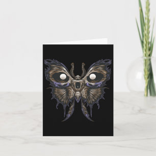 Tarjeta Increíble cráneo de mariposa - Fantasía Halloween