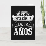 Tarjeta increíble de 18 Años<br><div class="desc">18th birthday gift for 18 year old boys and 18 year old girls born in 2003. 18th birthday gift for all 18 year olds. The legend was born in 2003!</div>