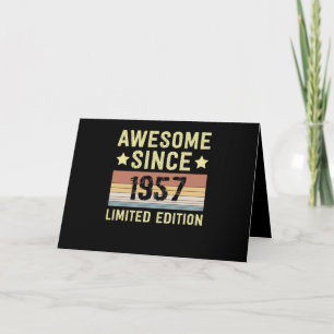 Tarjeta Increíble desde 1957 Retro 65 años de cumpleaños