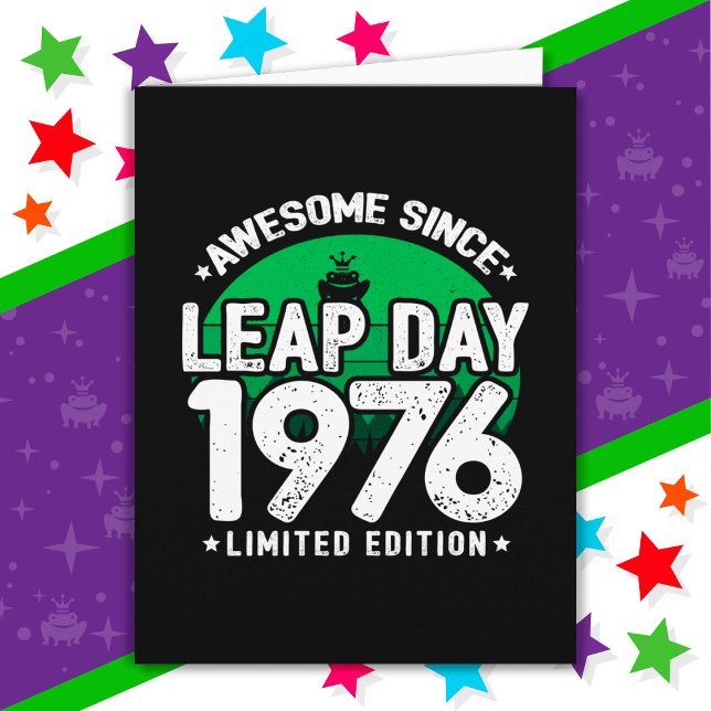 Tarjeta Increíble desde 1976, año del salto, Día del 29 de (Subido por el creador)