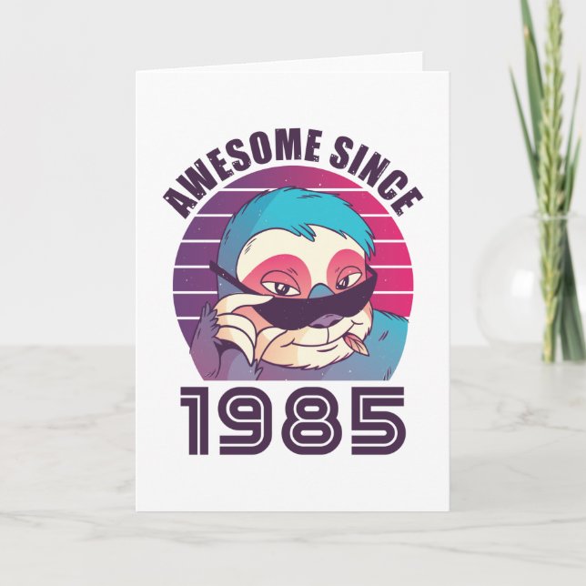 Tarjeta Increíble desde 1985 40 cumpleaños de regalo de es (Anverso)