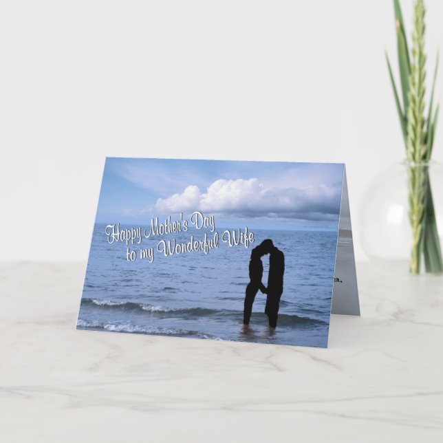 Tarjeta Increíble deseo del Día de la Madre a mi maravillo (Anverso)