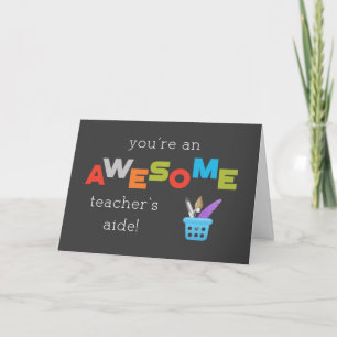 Tarjeta Increíble día de aprecio de profesor asistente