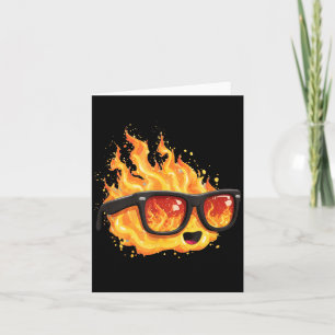 Tarjeta Increíble disfraz de gafas ardientes para amantes