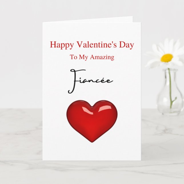 Tarjeta Increíble El día de San Valentín de Fiancée (Planta pequeña)