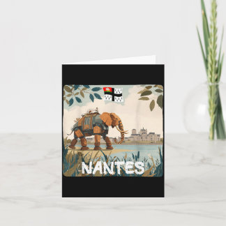 Tarjeta Increíble gráfico del elefante de Nantes para niño