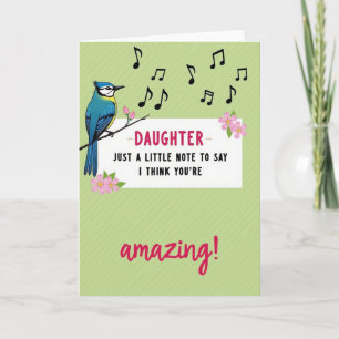 Tarjeta Increíble Hija Floral