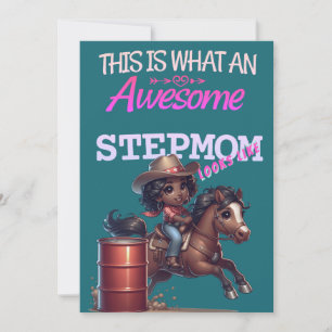 Tarjeta Increíble madrastra vaquera Día de la Madre Person