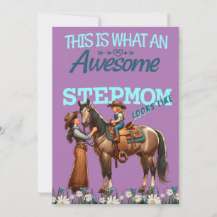 Tarjeta Increíble Madrastra Vaquera Día de la Madre Person