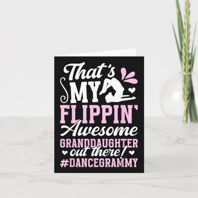 Tarjeta Increíble Nieta Baile Grammy De Una Bailarina De G (Anverso)