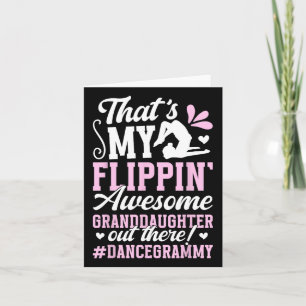 Tarjeta Increíble Nieta Baile Grammy De Una Bailarina De G