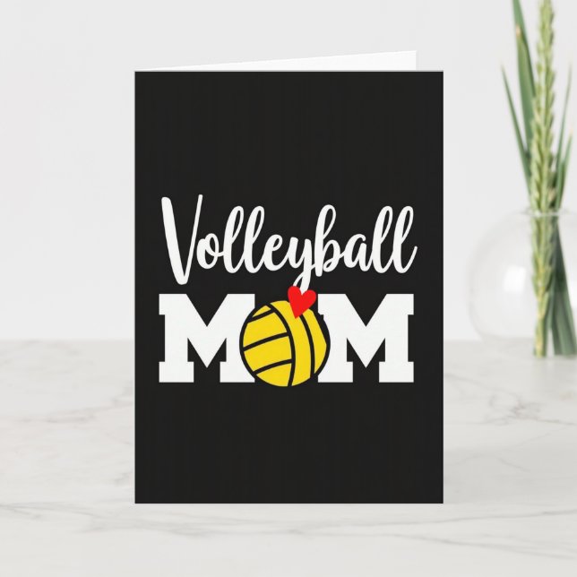 Tarjeta increíble para mamá de voleibol (Anverso)