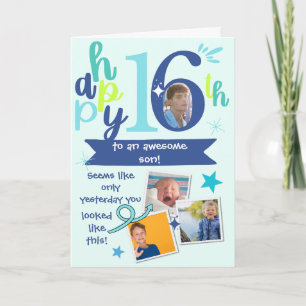 Tarjeta Increíbles recuerdos de fotos del cumpleaños númer