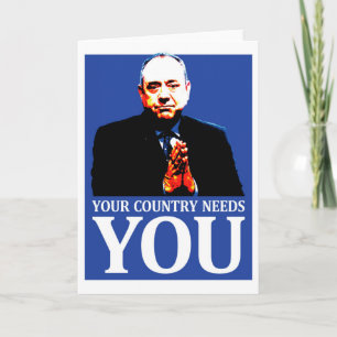 Tarjeta Independencia escocesa: Su país los necesita,