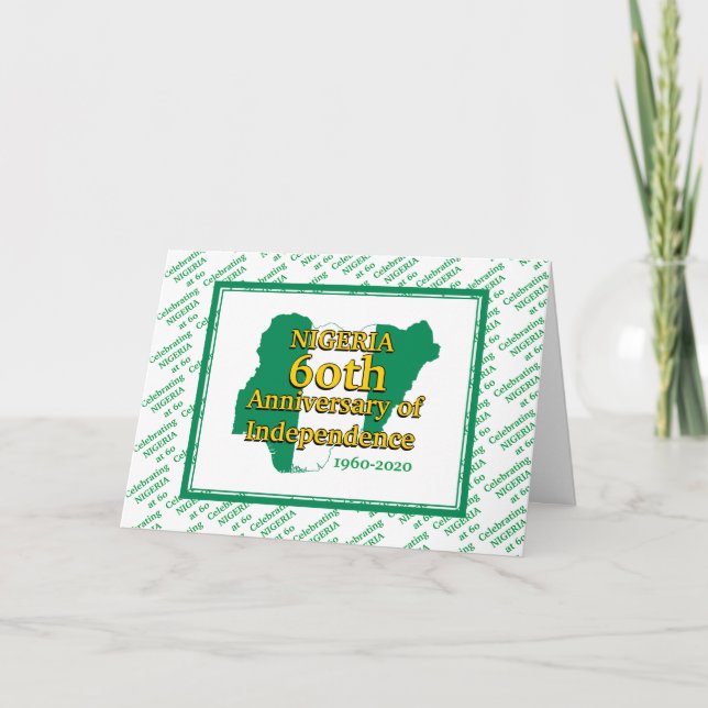Tarjeta INDEPENDENCIA NIGERIANA | 60° Aniversario de Niger (Anverso)