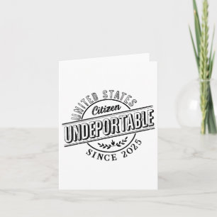 Tarjeta Indeportable camiseta de 2025 Nueva ciudadanía est