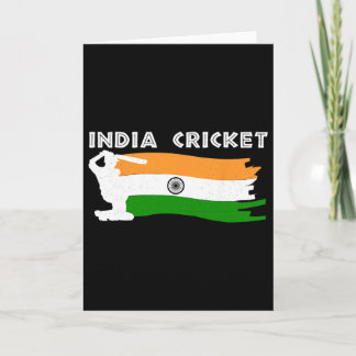 Tarjeta India Cricket Jersey With Indian Flag Gift 