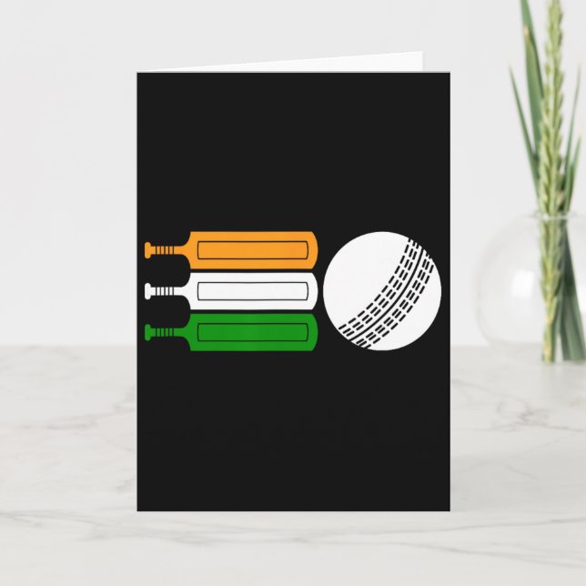 Tarjeta India Cricket Player Ll Indian Flag Cricket Team  (Anverso)