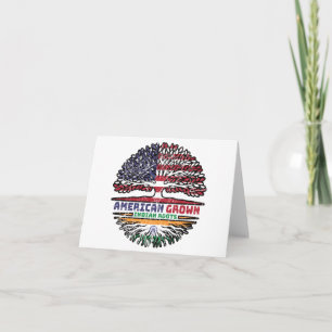 Tarjeta India India Estados Unidos Estados Unidos Árbol de
