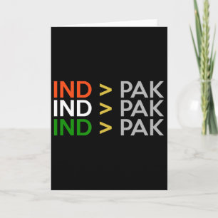 Tarjeta India Mejor Que Pakistán Jersey De Críquet Indio