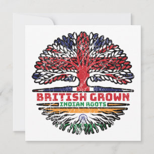 Tarjeta India Reino Unido Reino Unido Ríos de árbol britán