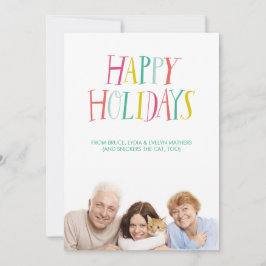 Tarjeta indicada con letras de la foto de la mano