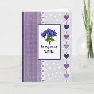 Tarjeta Índigo Día de las Madres Floral
