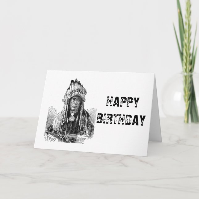 Tarjeta Indio americano (Anverso)