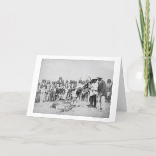 Tarjeta Indios de Lakota que pelan la fotografía del