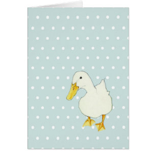 Tarjeta individual de beso pato