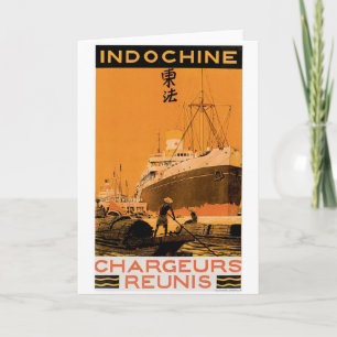 Tarjeta Indochine Chargeurs Reunis