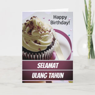 Tarjeta Indonesia Selamat Ulang Tahun Cumpleaños de Indone