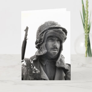 Tarjeta Infantería estadounidense de la Segunda Guerra Mun