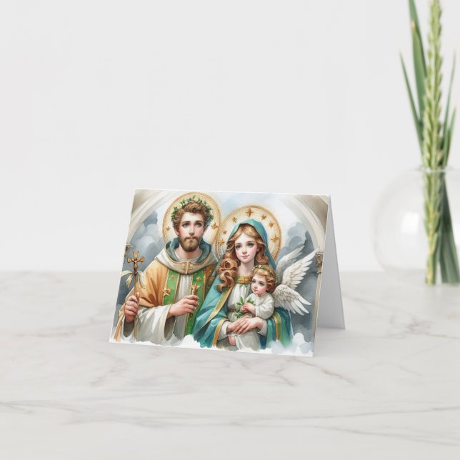 Tarjeta Infertilidad de san Joaquín y Anne-Ortodoxa (Anverso)