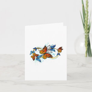 Tarjeta Infinidad de Mariposas Monarca