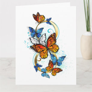 Tarjeta Infinidad de Mariposas Monarca