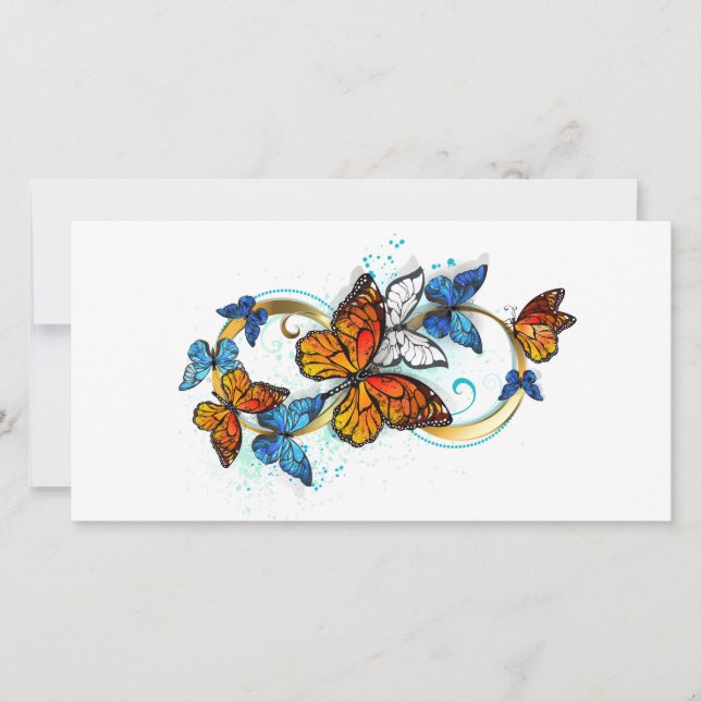Tarjeta Infinidad de Mariposas Monarca (Anverso)