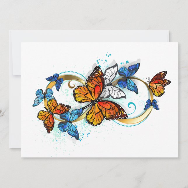 Tarjeta Infinidad de Mariposas Monarca (Anverso)