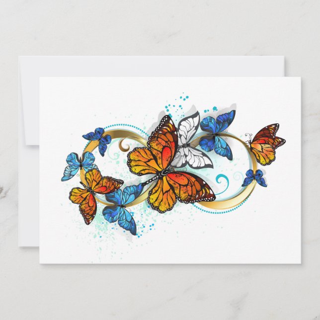 Tarjeta Infinidad de Mariposas Monarca (Anverso)