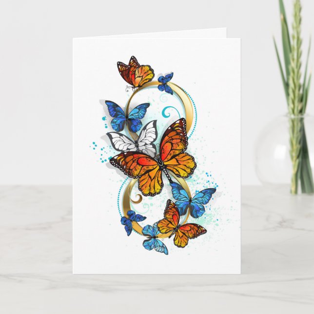 Tarjeta Infinidad de Mariposas Monarca (Anverso)
