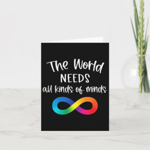 Tarjeta Infinito El Mundo Necesita Todo Tipo De Autismo De