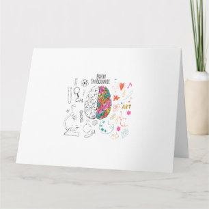 Tarjeta Infografía cerebral