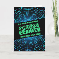 TARJETA INFORMÁTICA DE CUMPLEAÑOS DE ACCESO CONCED