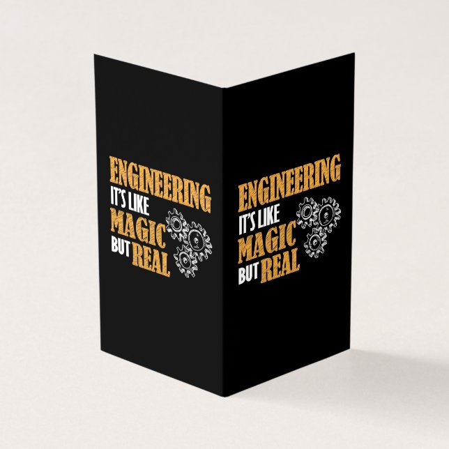 Tarjeta Ingeniería - Es como la magia pero es realmente di (Exterior)