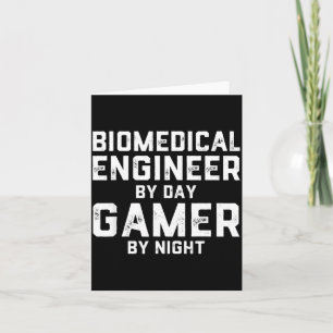 Tarjeta Ingeniero biomédico de día, jugador por la noche B