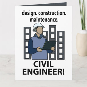 Tarjeta Ingeniero Civil Diseño Construcción Ingeniero Civi