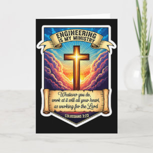 Tarjeta Ingeniero Cristiano La Ingeniería Es Mi Ministerio