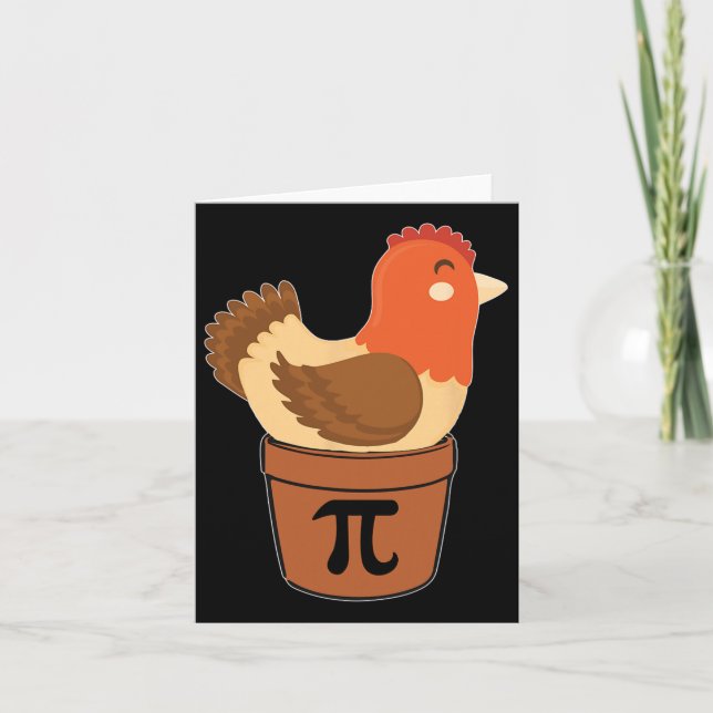 Tarjeta Ingeniero de matemáticas divertidas en pollos Nerd (Anverso)